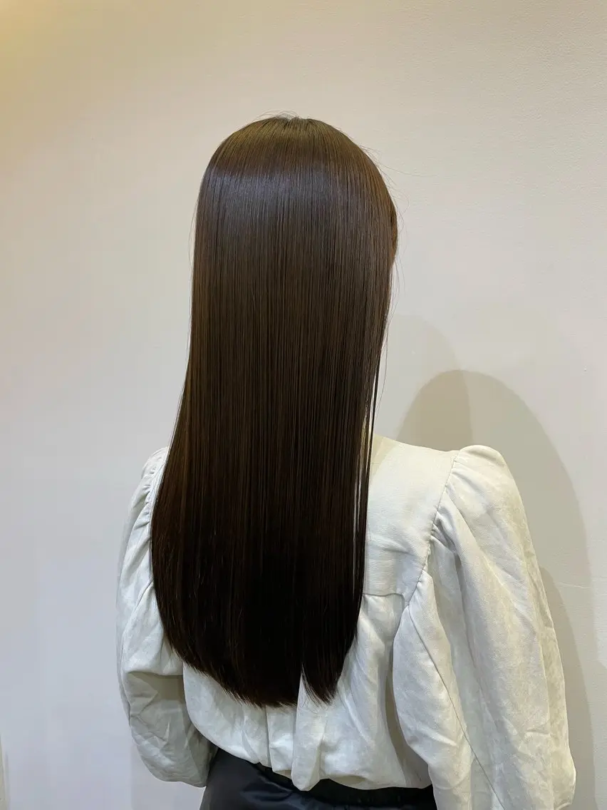 【期間限定💎】髪質改善ストレートパーマ+Xトリートメントの写真
