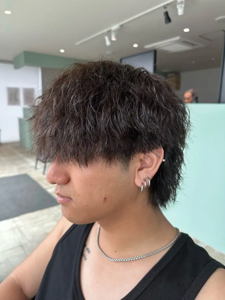 ミディアム パーマ ミディアムパーマ ツイストスパイラルパーマ スパイラルパーマ カット 縮毛矯正 BREK 袋井店のヘアスタイル
