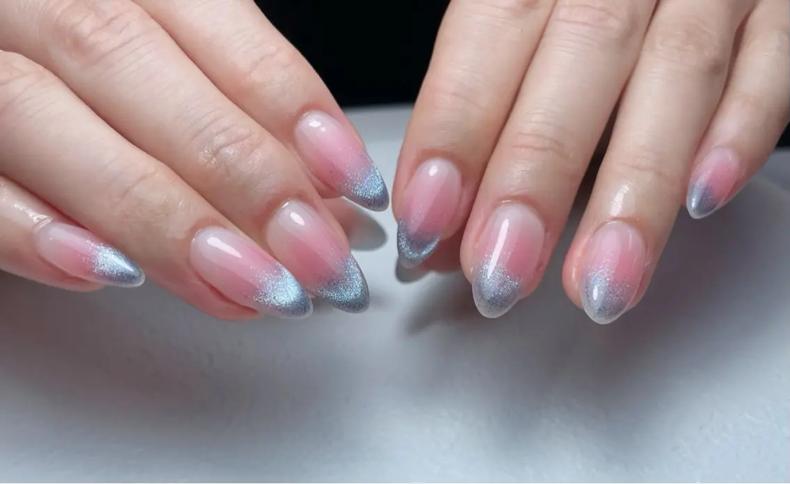 ネイル チークネイル フレンチネイル ジェルネイル ガラスフレンチ 韓国ネイル 中野駅から2分 MEO NAILのネイルデザイン