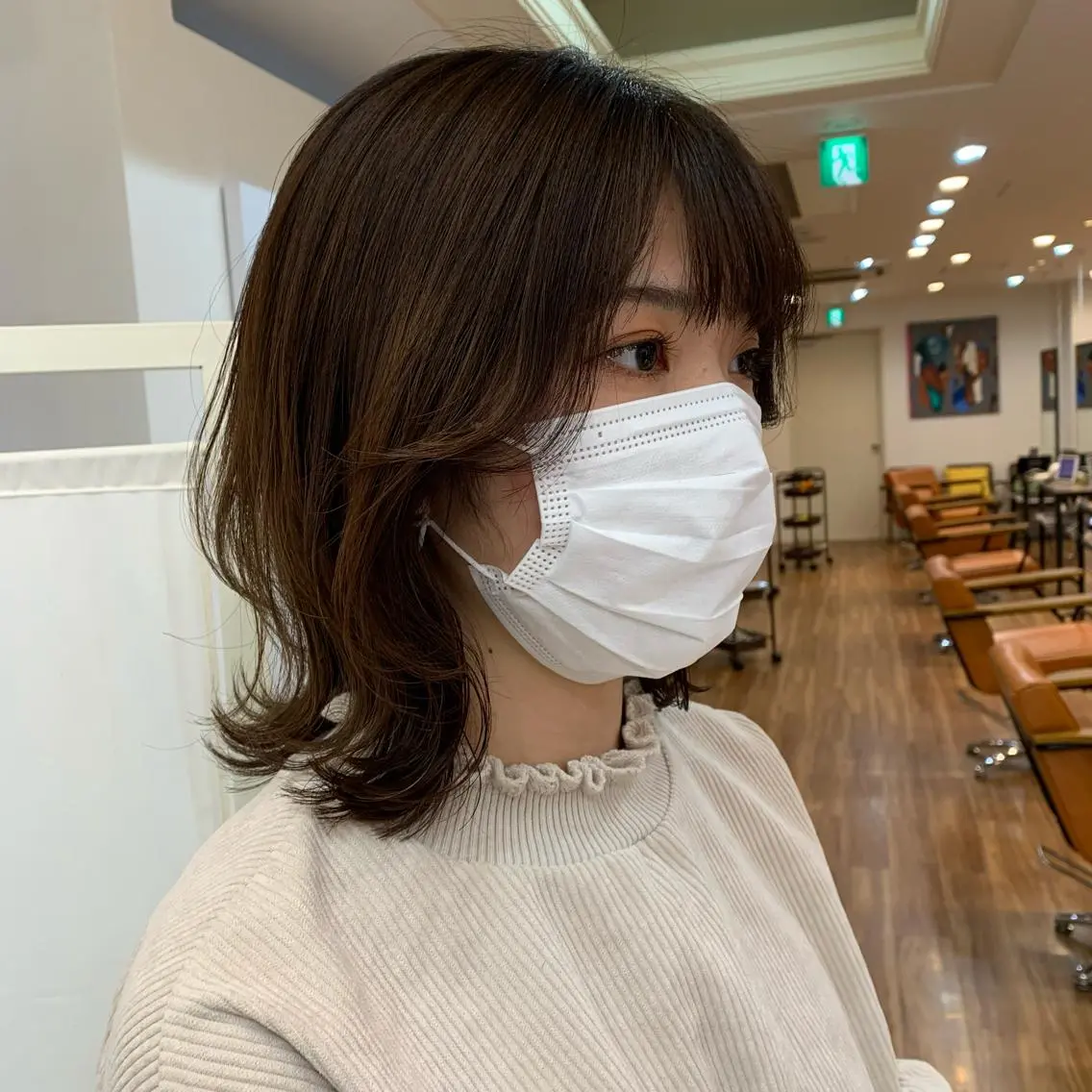 ミディアム くびれヘア 【韓国風くびれヘア】 joule小木曽輝のヘアスタイル