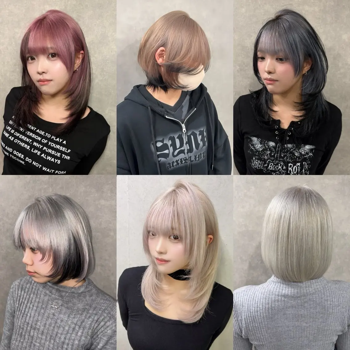 カラー がわ/ハイレイヤー /ハイトーンカラーのヘアスタイル