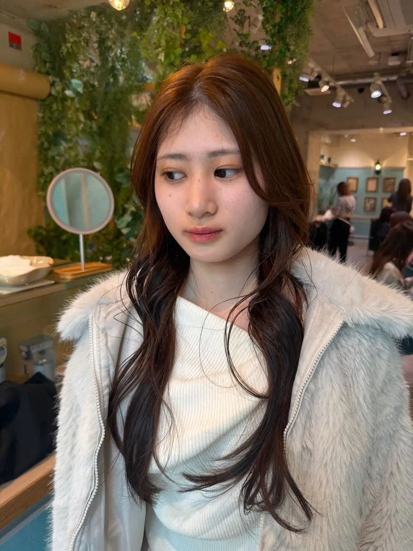セミロング カラー カット ヘアカラー トリートメント ♥️ダブルカラー/ 髪質改善/優希/大宮のヘアスタイル
