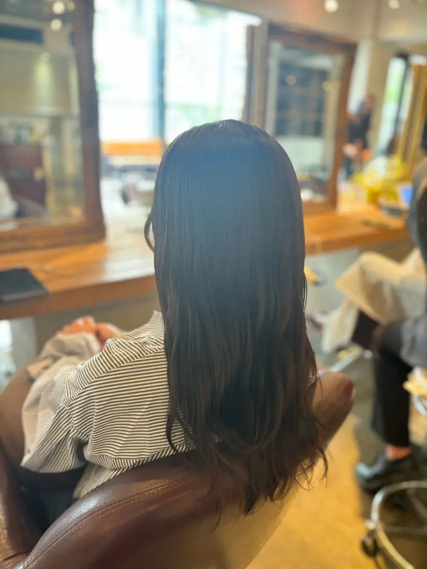 ロング 髪質改善カラー ベージュ🤎YUMEのヘアスタイル