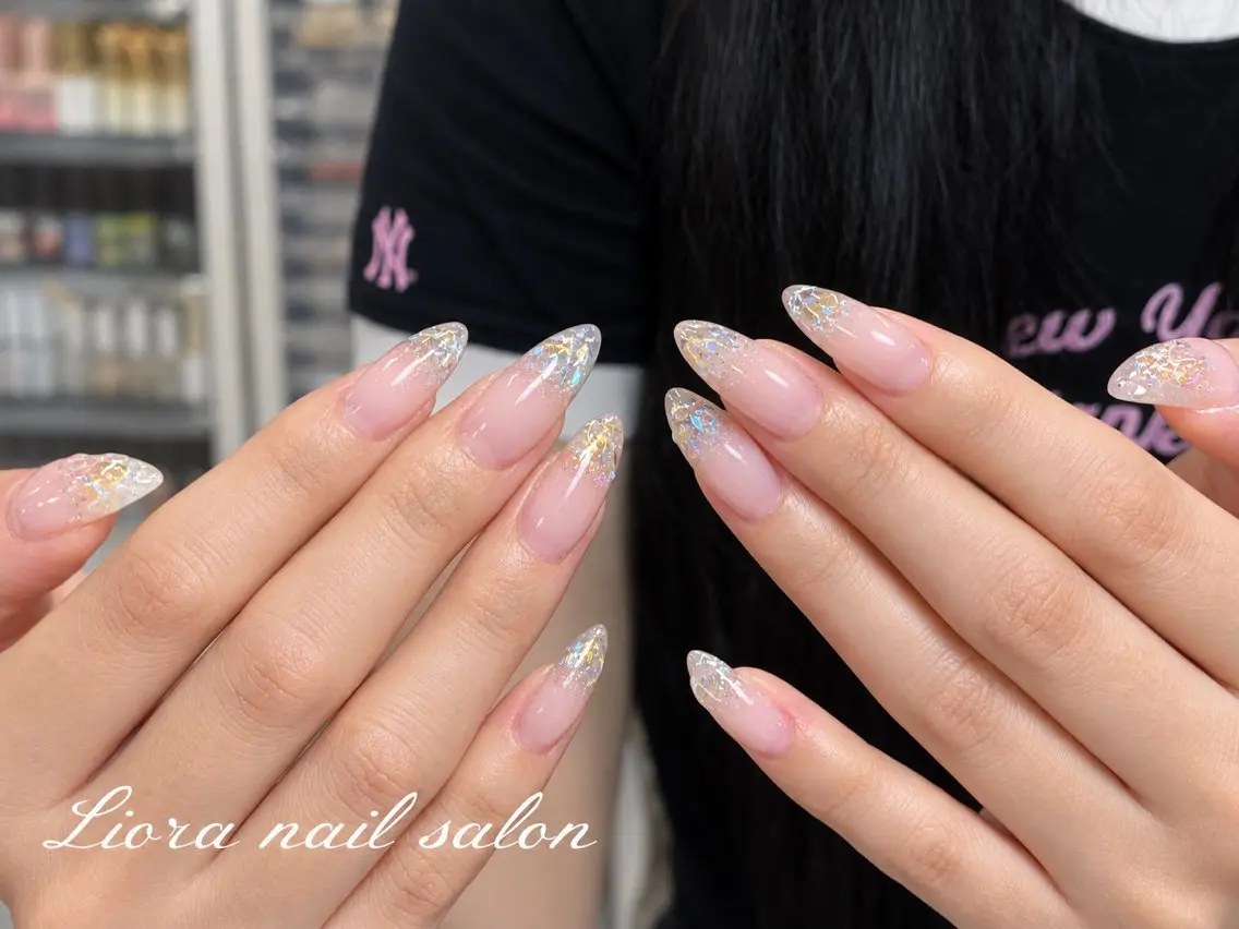 ネイル チークネイル フットネイル フレンチネイル ジェルネイル ガーリー ハンドネイル Liora nailのネイルデザイン