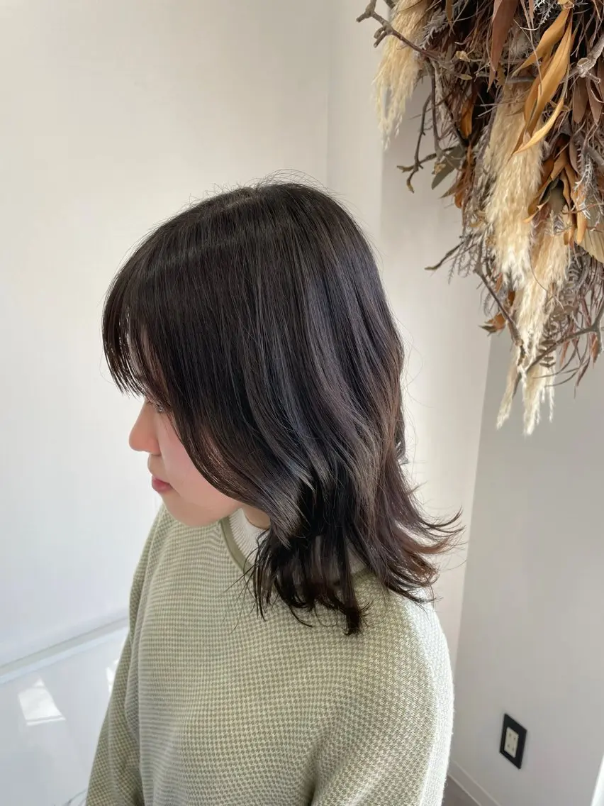 カラー 透明感カラー ヘアカラー 🫧垢抜けヘア🫧 工藤真愛のヘアスタイル