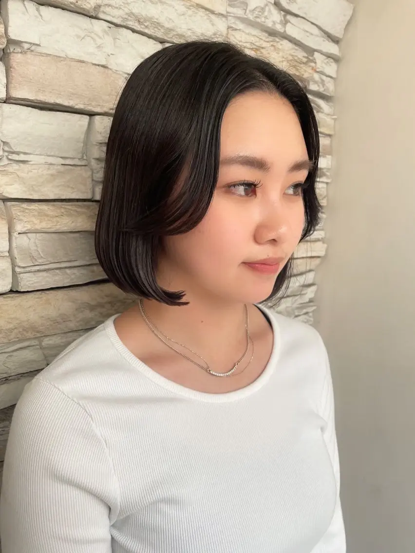 ショート カラー 切りっぱなしボブ ボブ ヘアカラー 🍒顔周り/レイヤー /韓国風/アリサ🍒のヘアスタイル