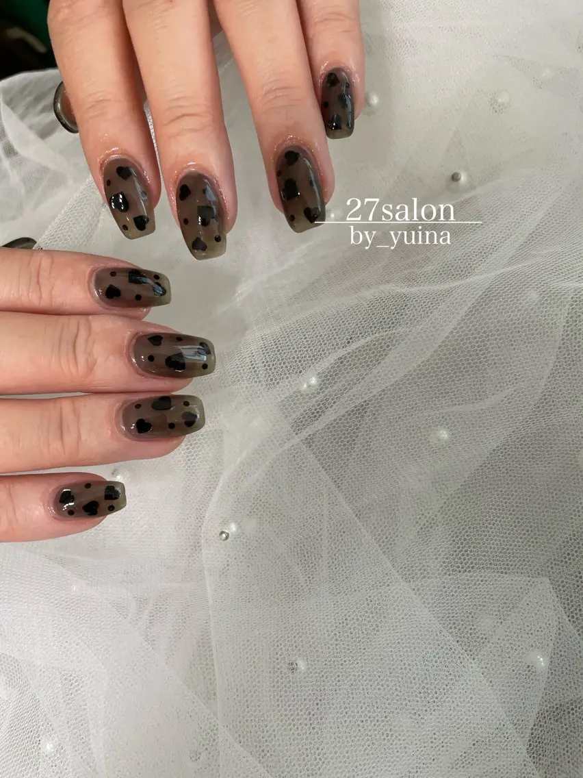 ネイル ハート ハンドネイル 27salon yuinaのネイルデザイン