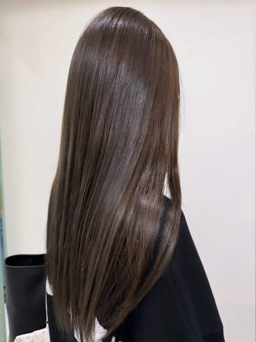 ロング カラー パーマ Peyp博多 SORAモデル募集のヘアスタイル