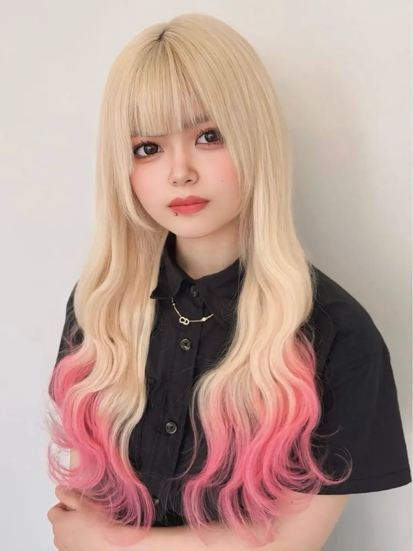 ヘアカラー エクステ ☠️地雷ギャル職人⚡ りんのヘアスタイル