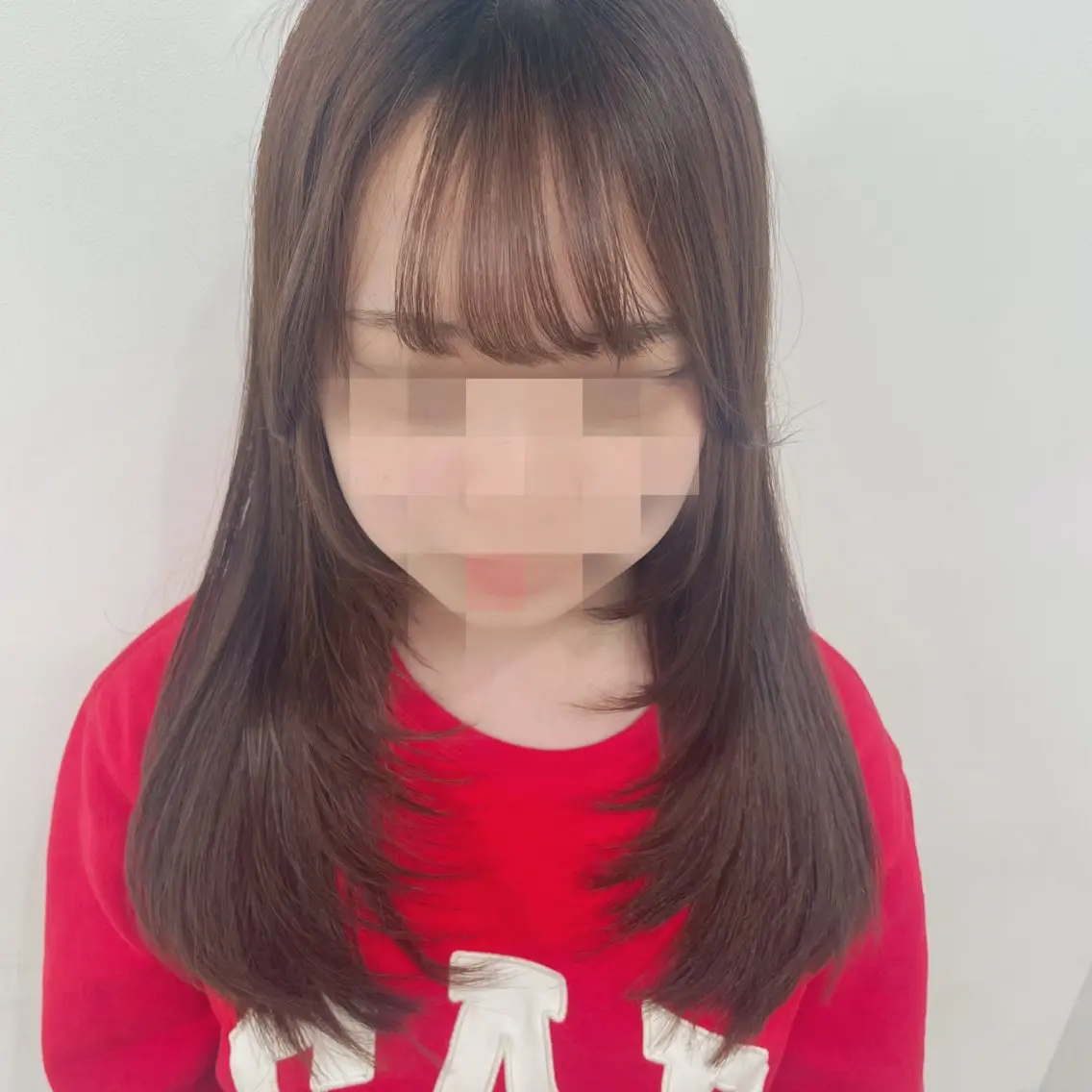 セミロング ヘアアレンジ 顔周りカット 韓国風ヘア レイヤーカット 古沢 みづきのヘアスタイル