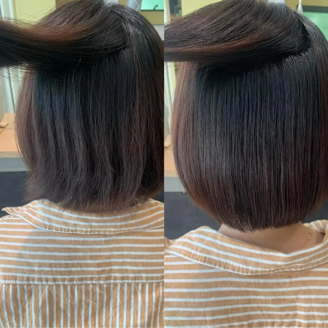 ショート パーマ カット 縮毛矯正 トリートメント hubhair レイヤー/透明感のヘアスタイル