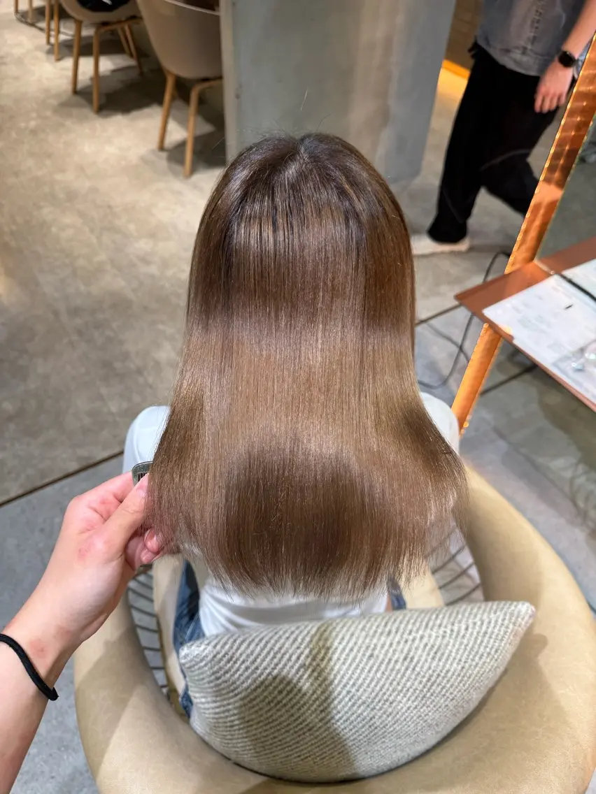 ブリーチ縮毛矯正+カット+トリートメント💎🌈✨の写真