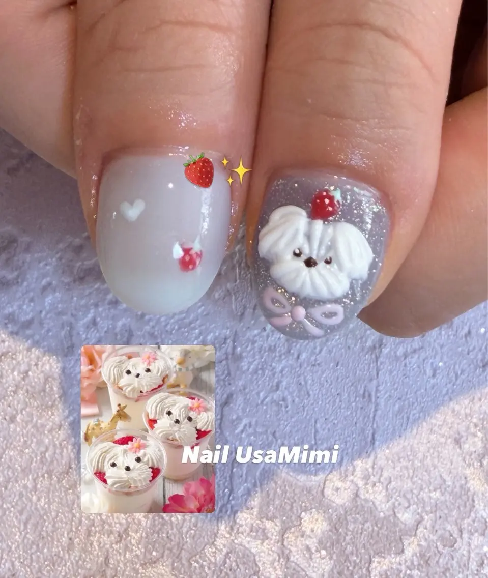 ネイル アートネイル ジェルネイル キラキラネイル オフィスネイル 春ネイル ハンドネイル Nail Usa Mimi ASAKOのネイルデザイン