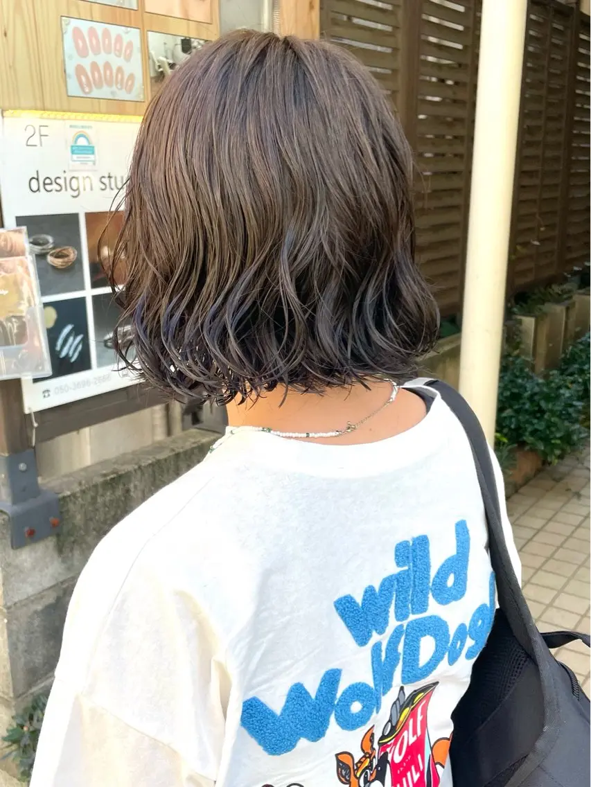 ショート パーマ ボブ 髪質改善 縮毛矯正/ レイヤー/銀座/本木のヘアスタイル