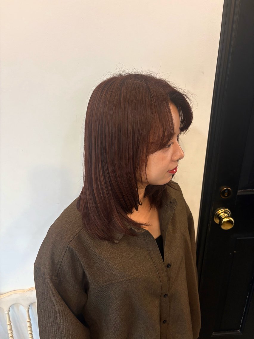 セミロング カラー ヘアカラー HARUNA /のヘアスタイル