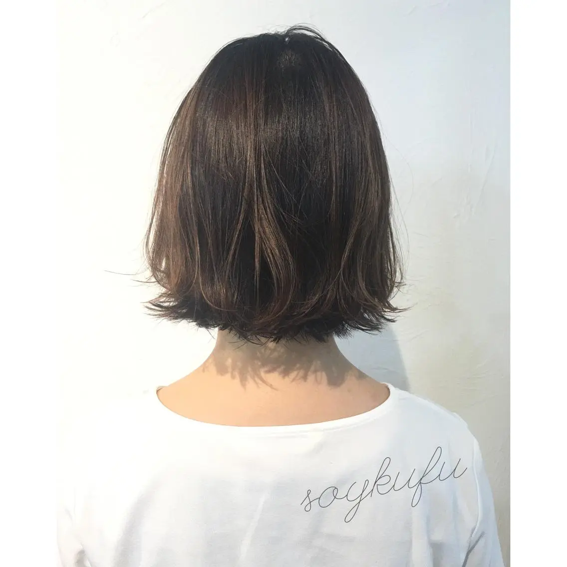 ショート ワンレンボブ ボブ 外ハネヘア 【今だけブリーチ 限定価格💕】すみのヘアスタイル