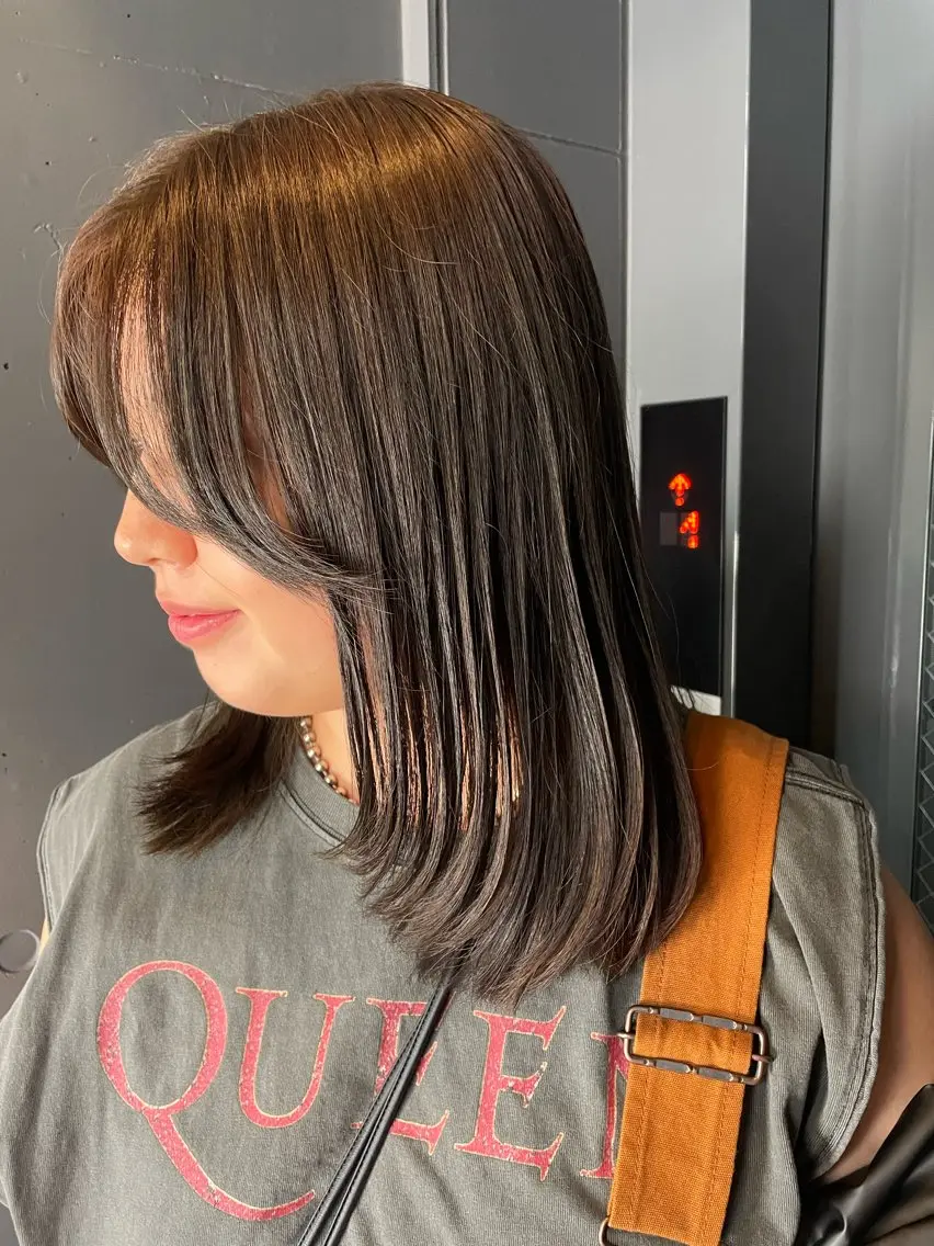 セミロング PANOLA下北沢 中川夢菜のヘアスタイル