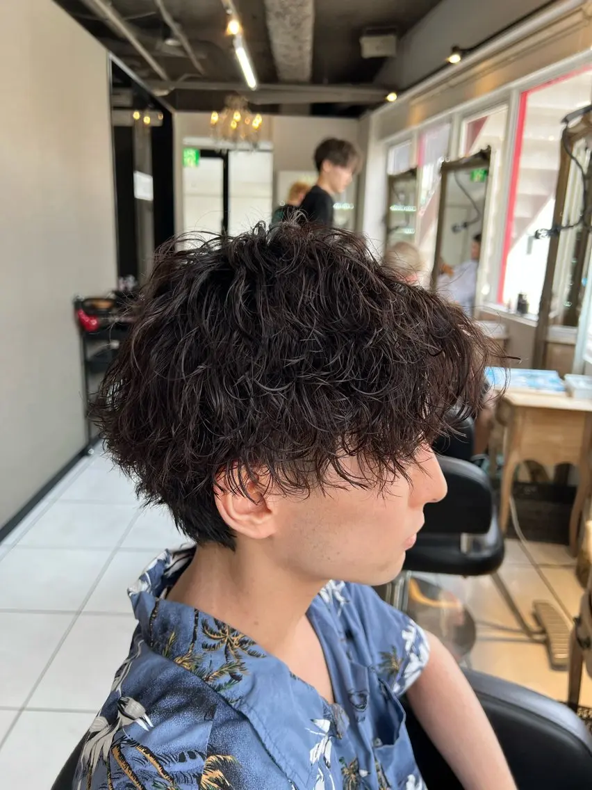 パーマ メンズ カット パーマ パーマ特化美容師 茂木広幸のヘアスタイル