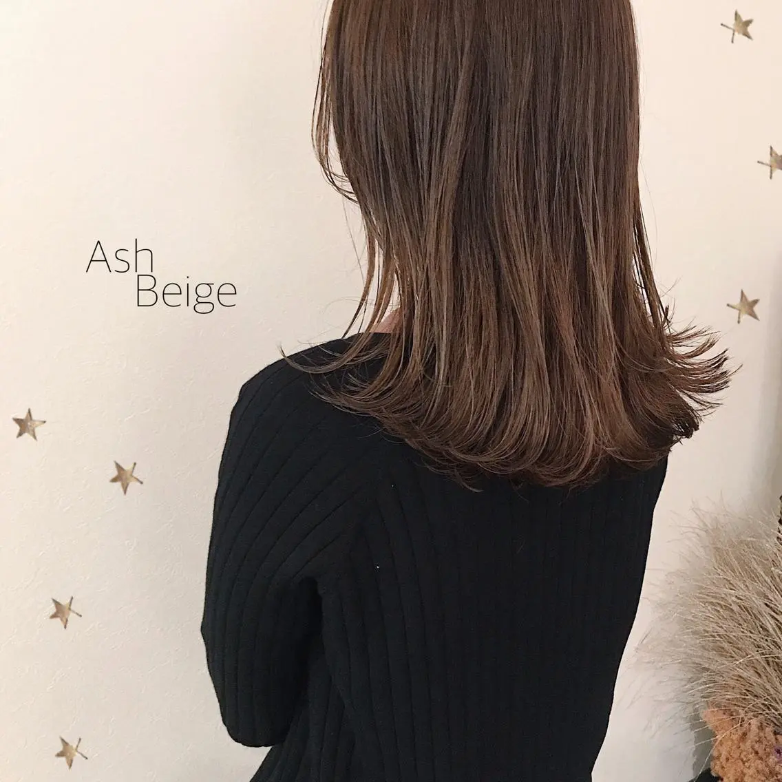 セミロング カラー カット ヘアカラー 市川 千夏のヘアスタイル