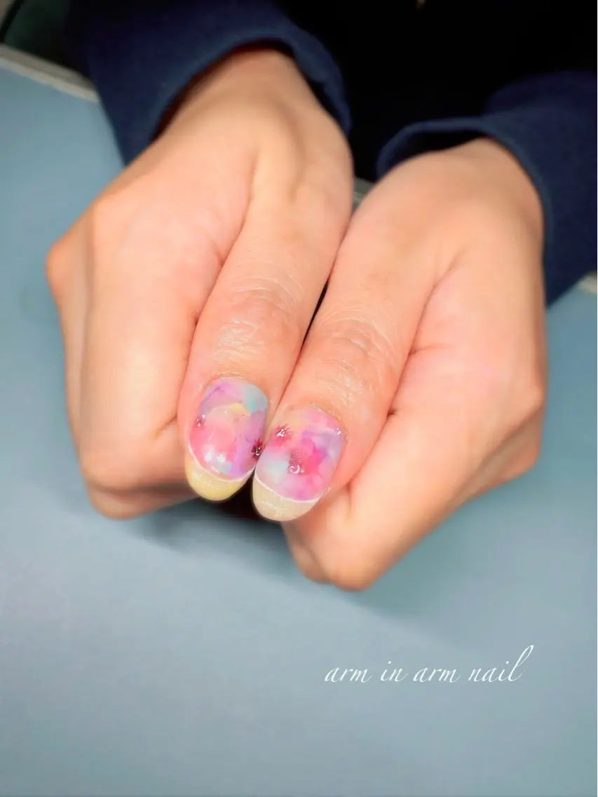 ネイル arm in arm ︎✿Yamamotoのマツエク・マツパデザイン