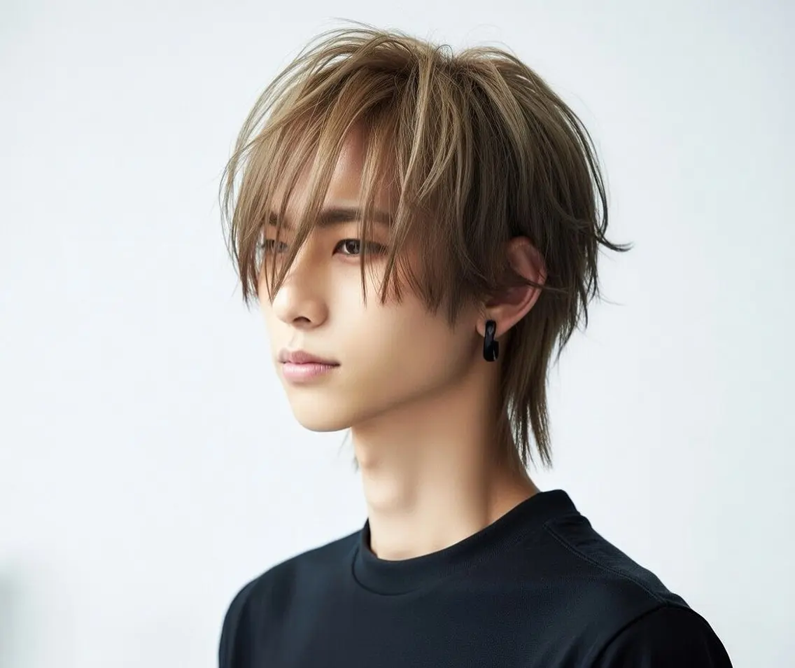 メンズ メンズウルフカット ウルフカット カット ✄﻿メンズ特化型で 今っぽくカッコよく✄のヘアスタイル