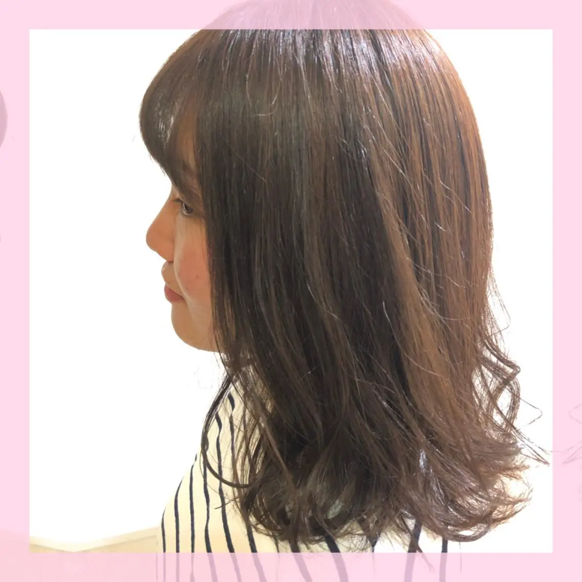 ミディアム カラー アッシュ カット ヘアカラー トリートメント 🍒前川 🍒のヘアスタイル