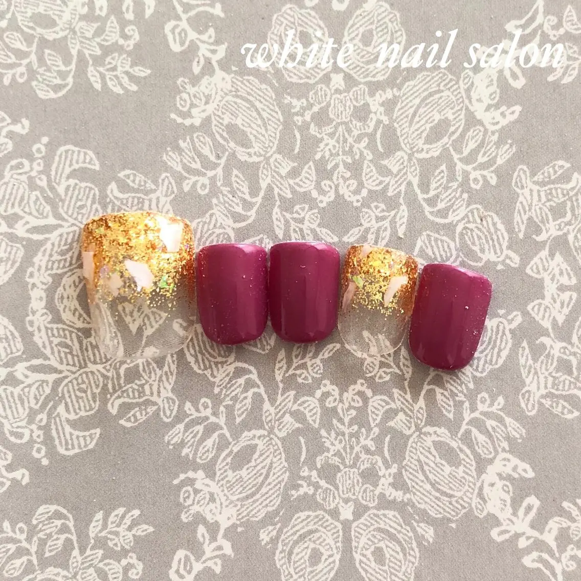 ネイル アートネイル フットネイル フレンチネイル ジェルネイル オフィスネイル フットネイル white nail salonのネイルデザイン