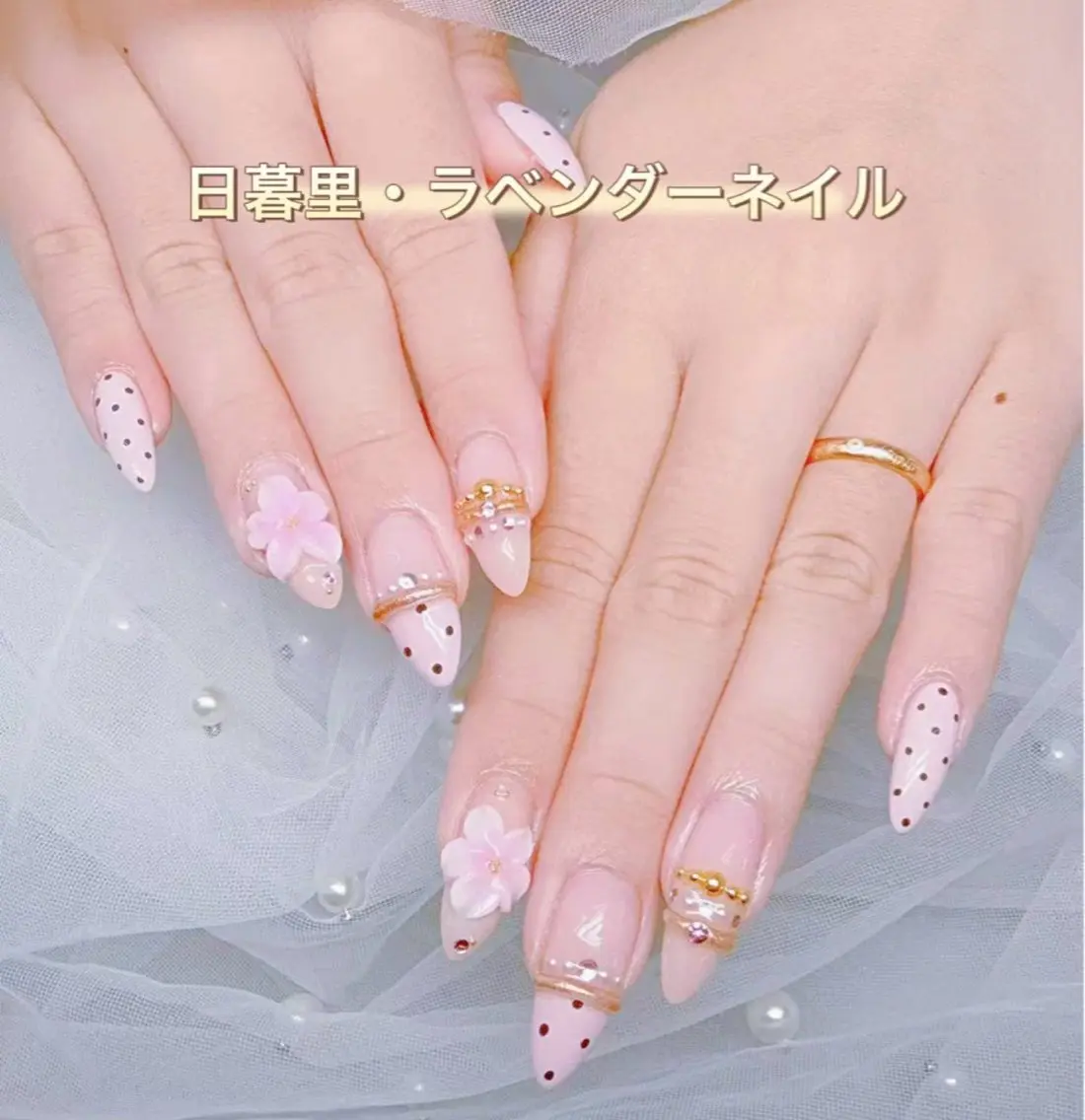 ネイル ラベンダー💖日暮里 ルル💖ネイルのネイルデザイン