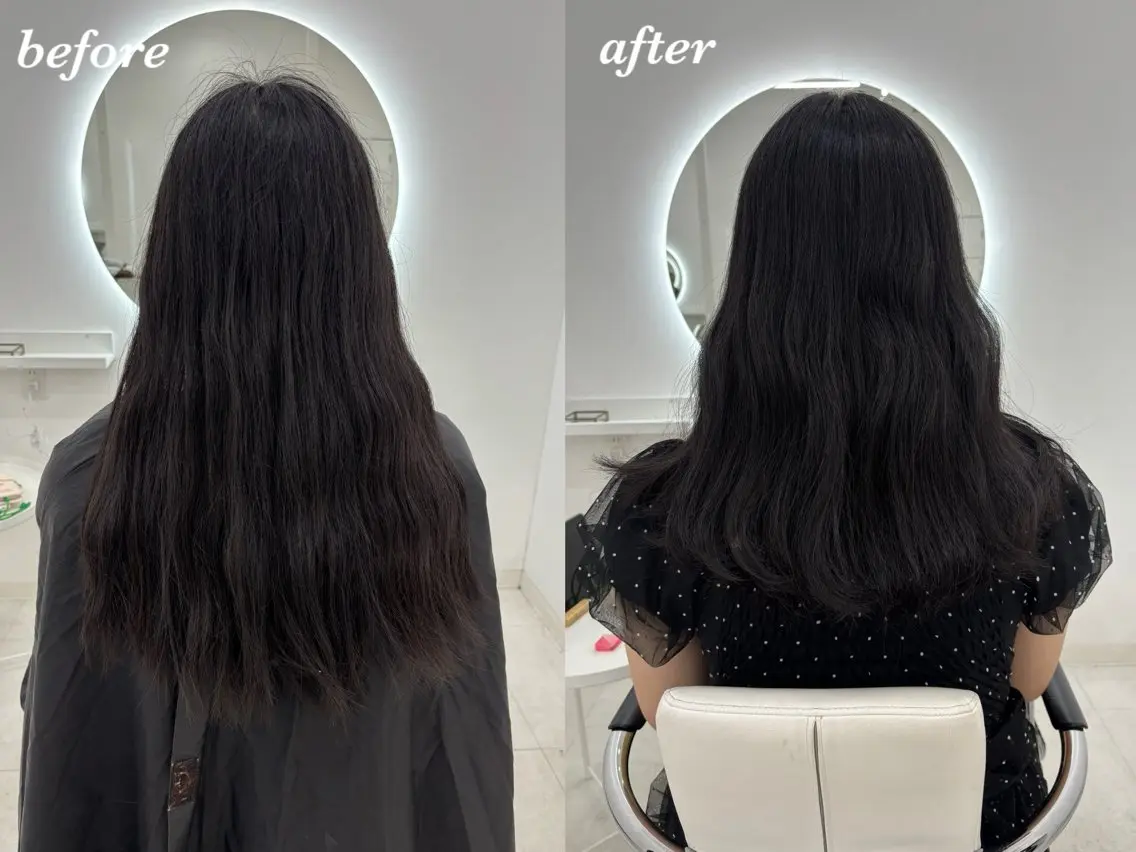 セミロング カット トリートメント 【aini天王寺】 𝐚𝐢𝐫𝐢✂︎のヘアスタイル