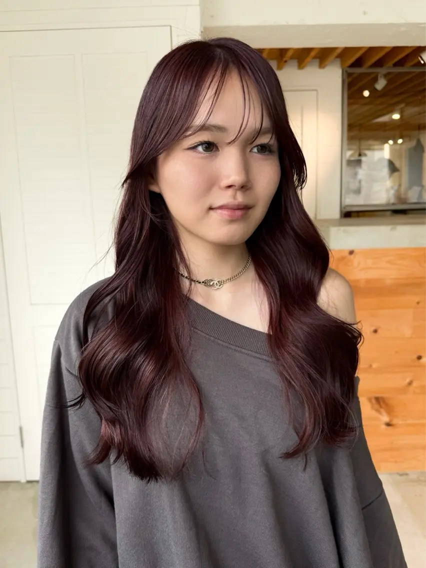 ロング レイヤーカット カット ヘアカラー mellowman 【メロウマン】のヘアスタイル