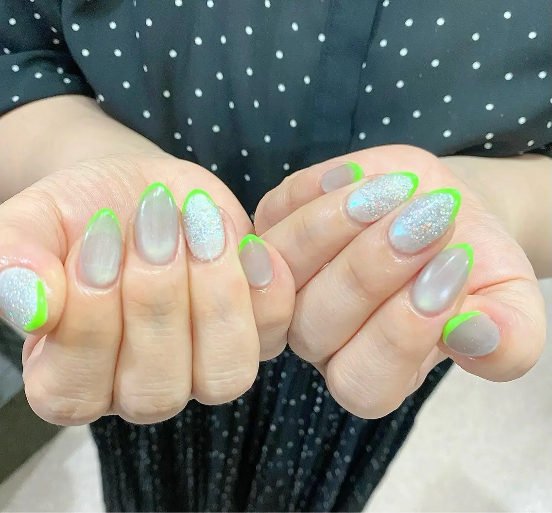 ネイル フレンチネイル マグネットネイル ミラーネイル ハンドネイル Salon Ｋのネイルデザイン