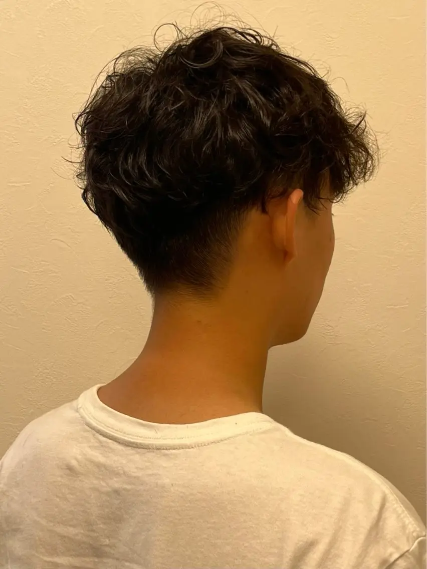 メンズカットパーマの写真