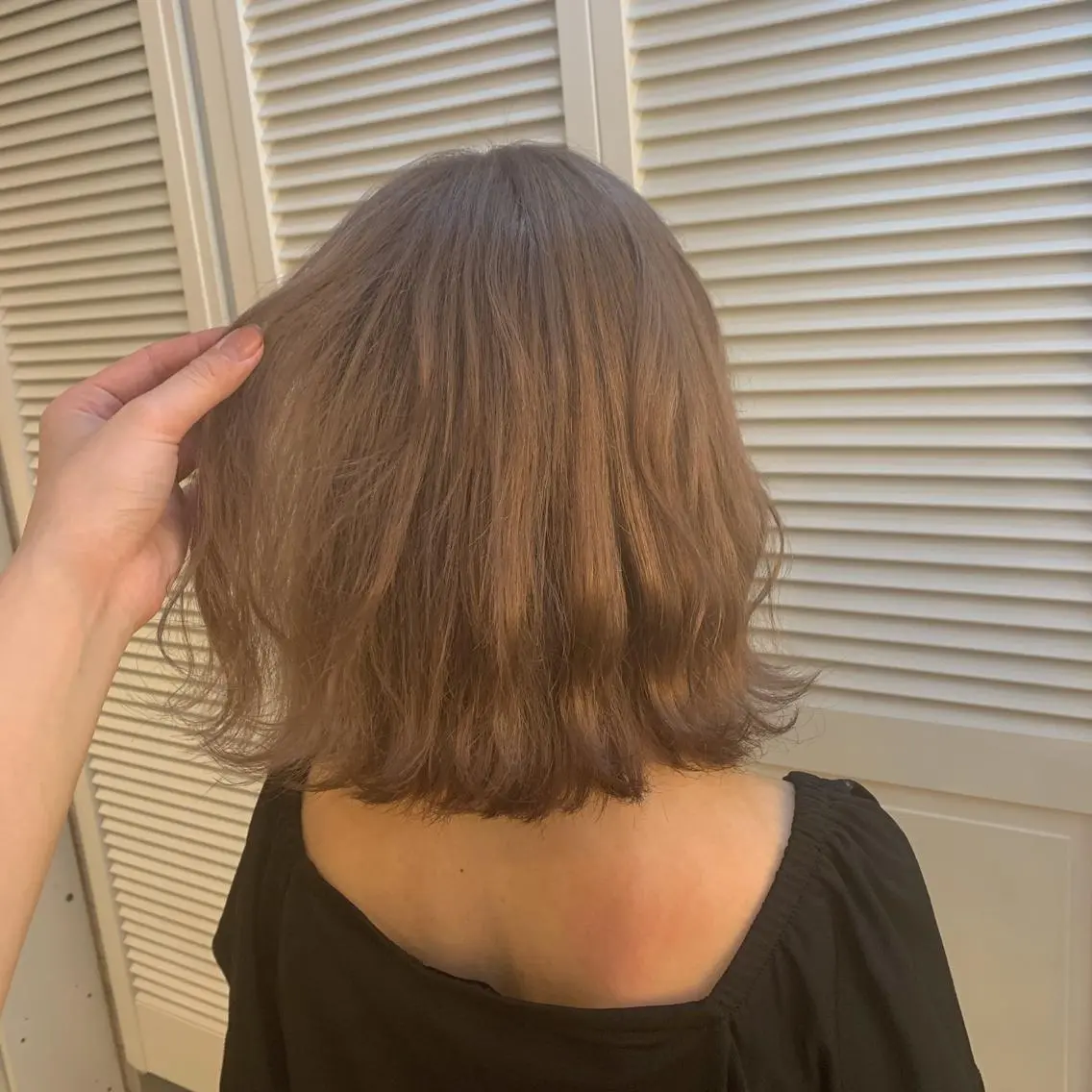 カラー ラベンダーカラー 天野 利咲のヘアスタイル