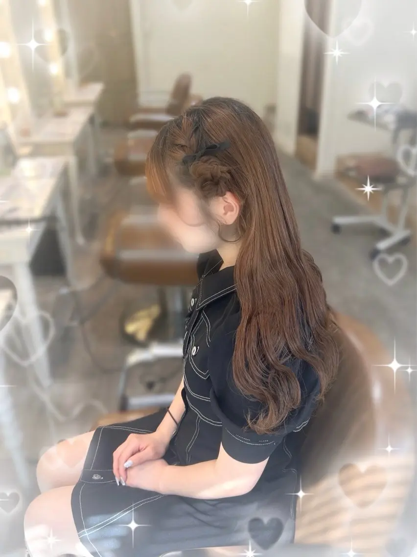 ヘアアレンジ 💖韓国カラー エクステmikotoのヘアスタイル