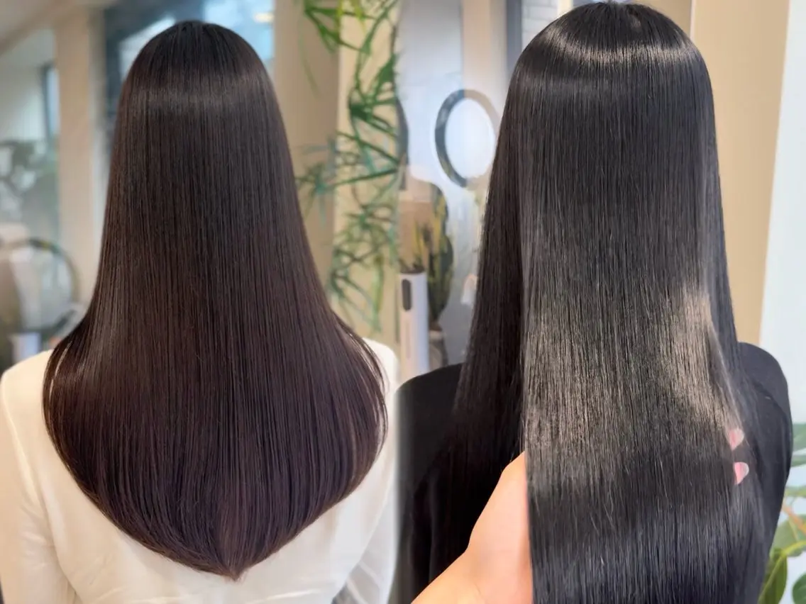 ロング パーマ トリートメント ストレートパーマ 縮毛矯正 カット無料|ショート カット|レイヤーのヘアスタイル