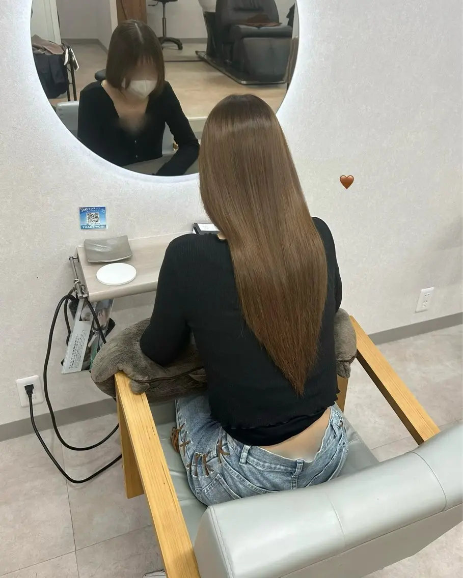 ロング 縮毛矯正 ☘レディース募集☘ yunaのヘアスタイル
