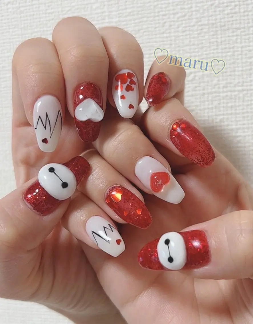ネイル ハート ハンドネイル フットネイル まるみ♡7/1〜値上 げ致します(>_<)のその他イメージ