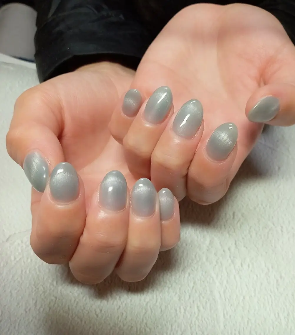 ネイル ハート キラキラネイル マグネットネイル ビー玉ネイル オフィスネイル ハンドネイル flure de neige yukiのネイルデザイン