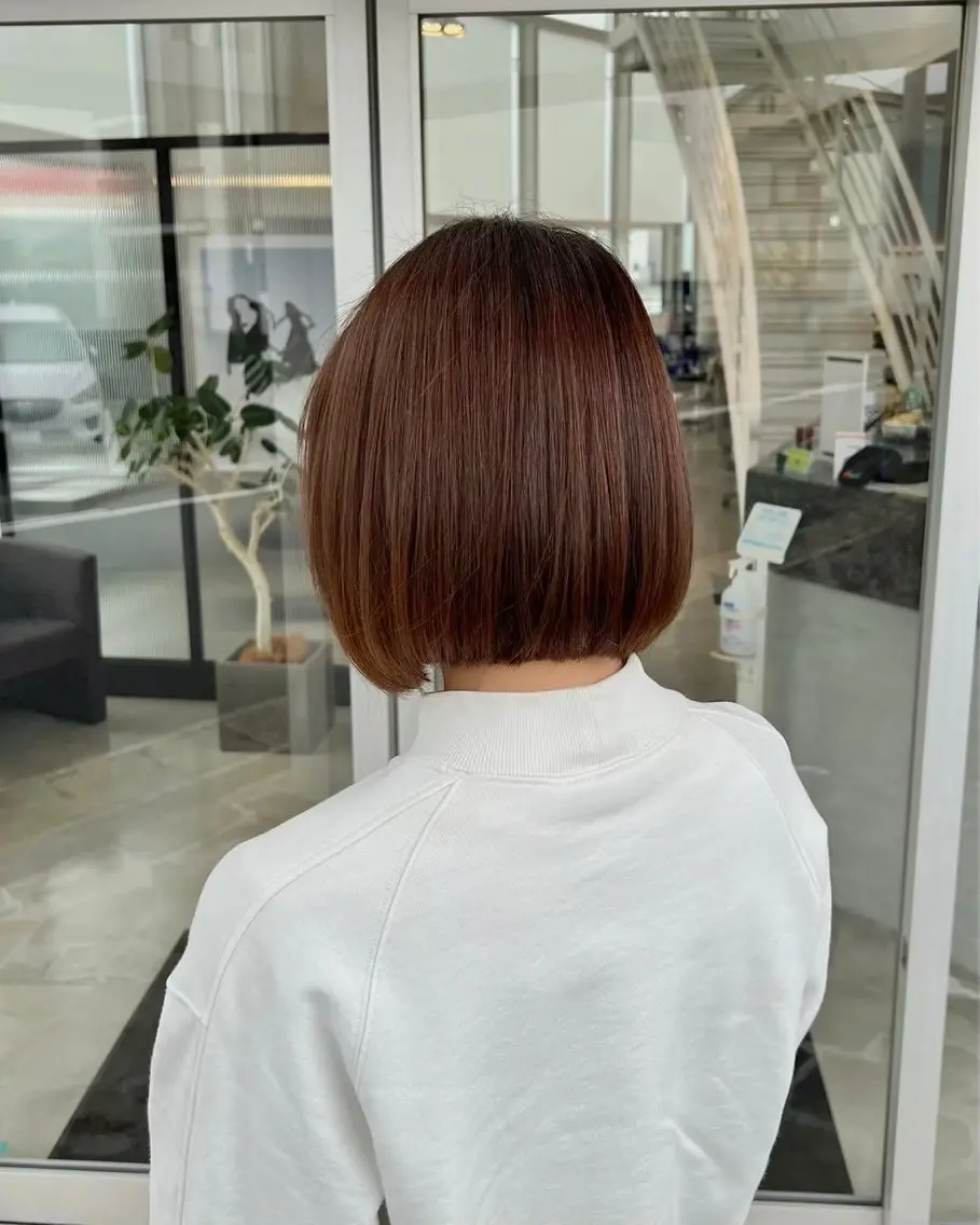 カラー 美髪ストレート✨️ 義見 優斗のヘアスタイル