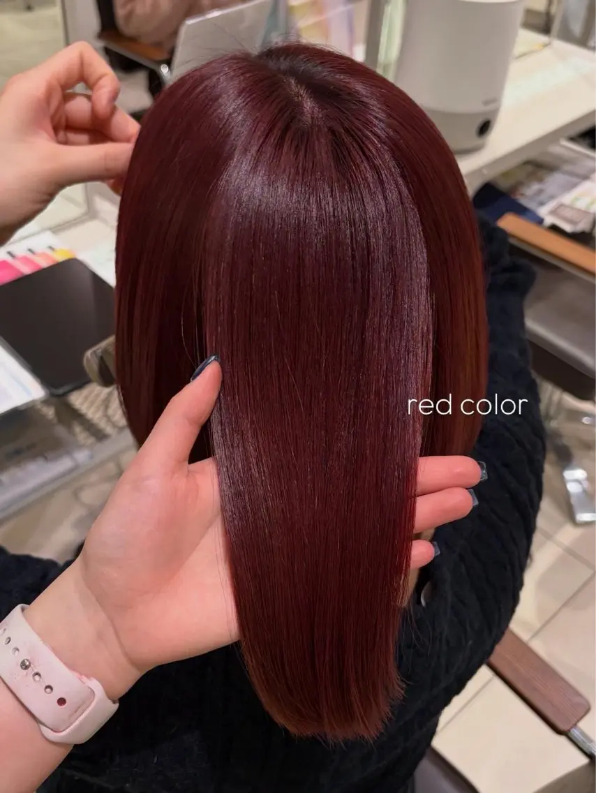 ショート ヘアカラー 愛されcolor💘 Aina/ツヤ髪のヘアスタイル