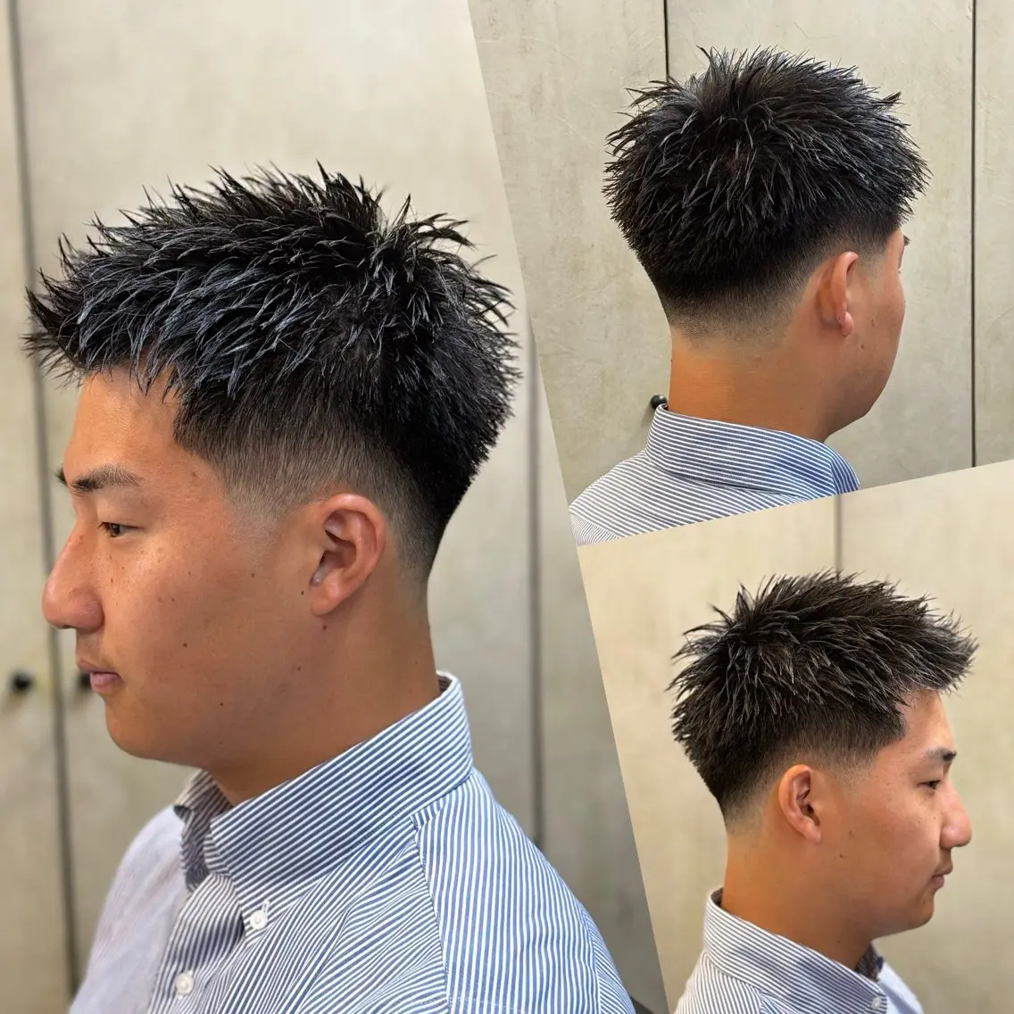 ショート メンズ カット パーマ トミモト アユムのヘアスタイル