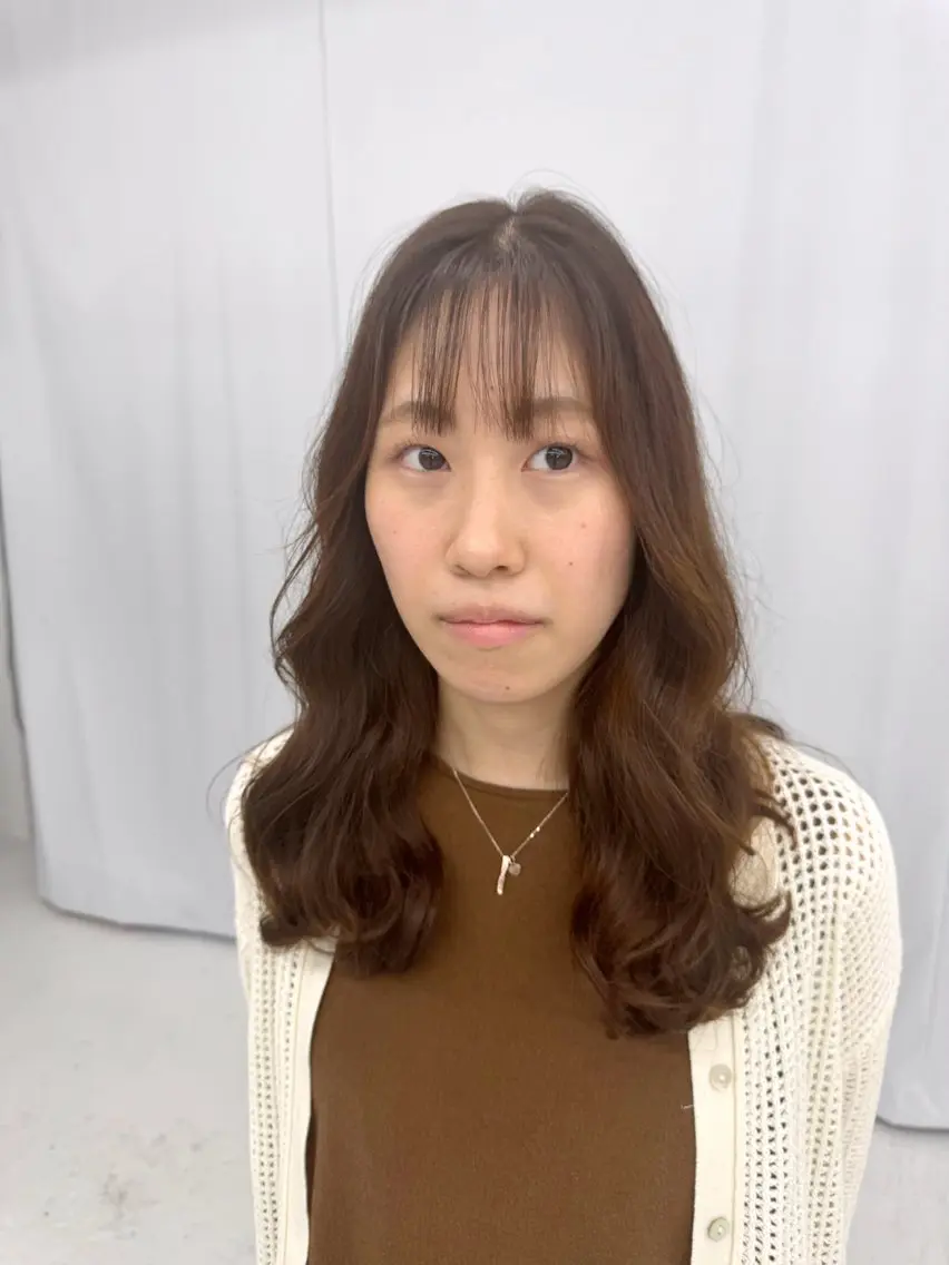 ロング 髪質改善 縮毛矯正 カット パーマ トリートメント 青木 裕のヘアスタイル