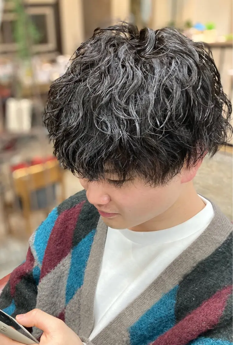 パーマ メンズ メンズパーマ 波巻きパーマ パーマ 新田龍之輔 →メンズ/派手髪のヘアスタイル