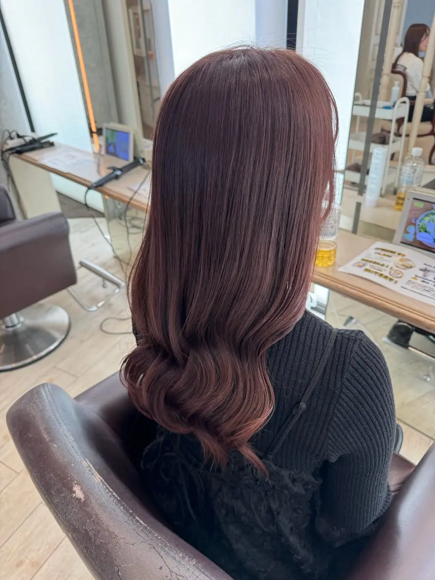 セミロング カラー カット ヘアカラー トリートメント 🍪ﾖｼｲﾊﾙﾈ🍪 ﾗﾍﾞﾝﾀﾞｰｶﾗｰのヘアスタイル