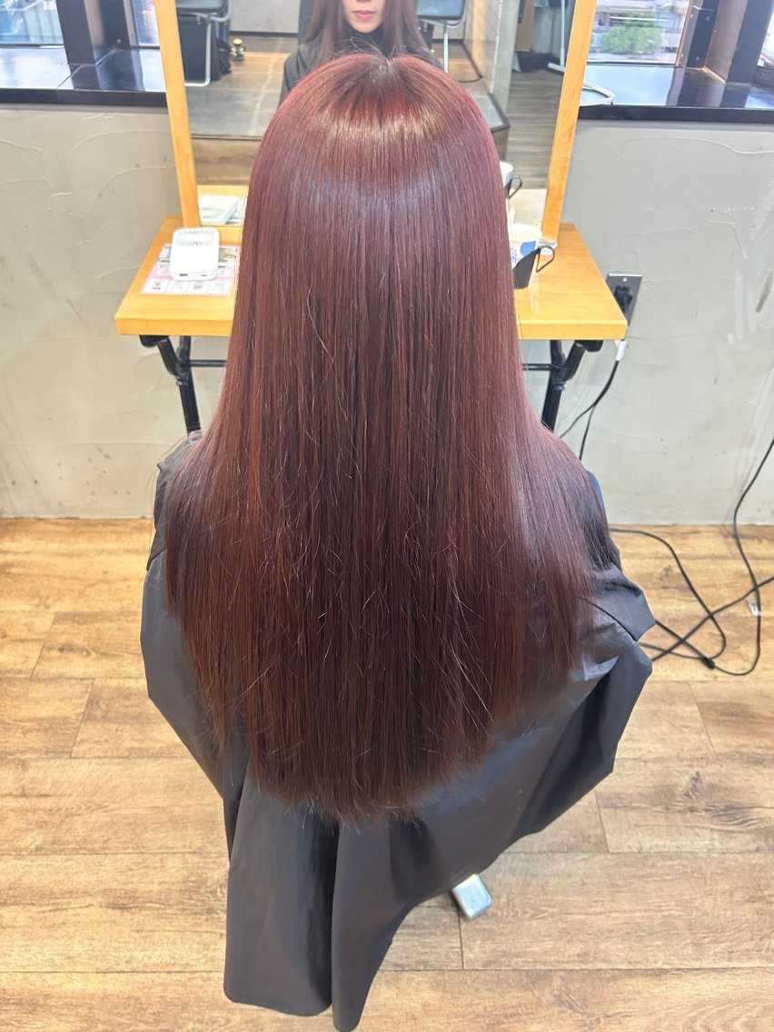 ロング カラー anjelica mizukiのヘアスタイル