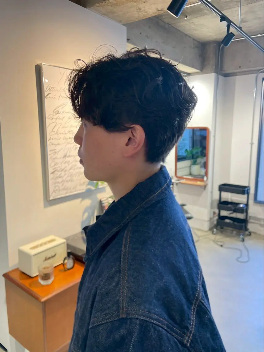 パーマ メンズ メンズパーマ kaito /都立大学herのヘアスタイル