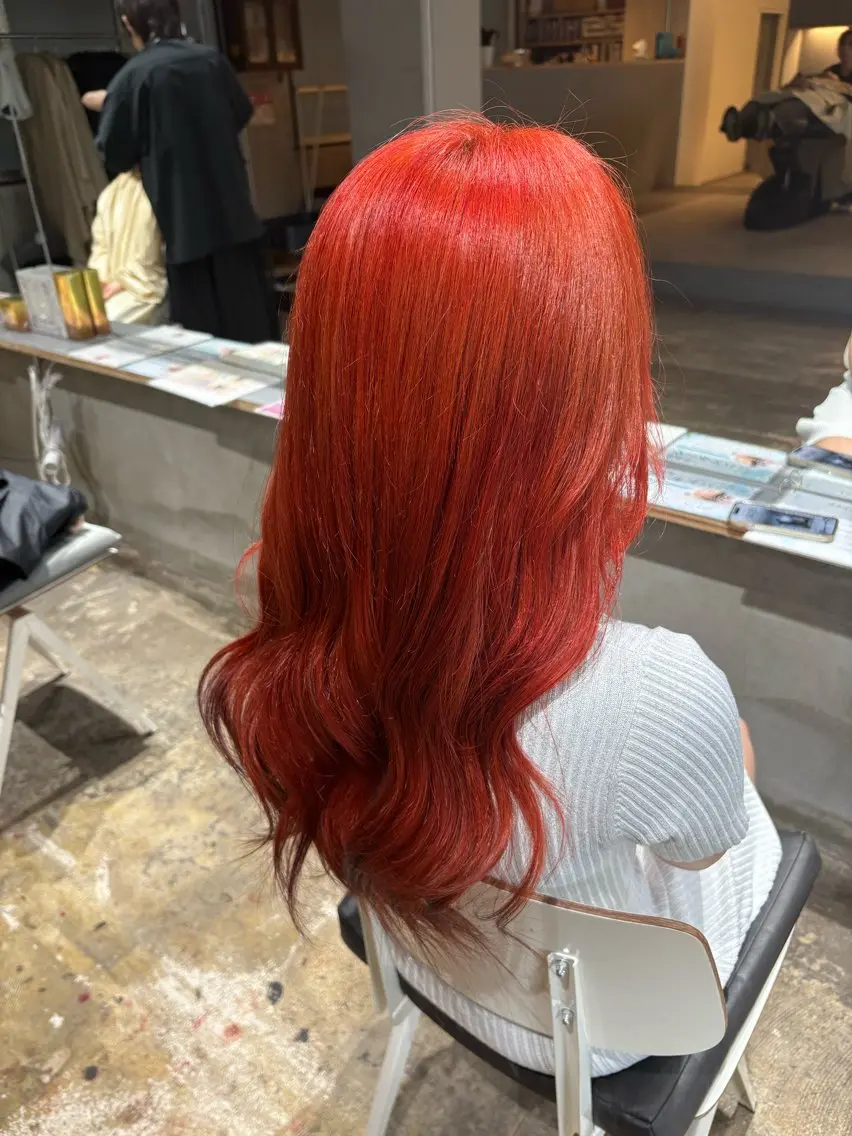 ロング カラー ブリーチ ヘアカラー 玉置七海✨ ／透明感／髪質改善のヘアスタイル