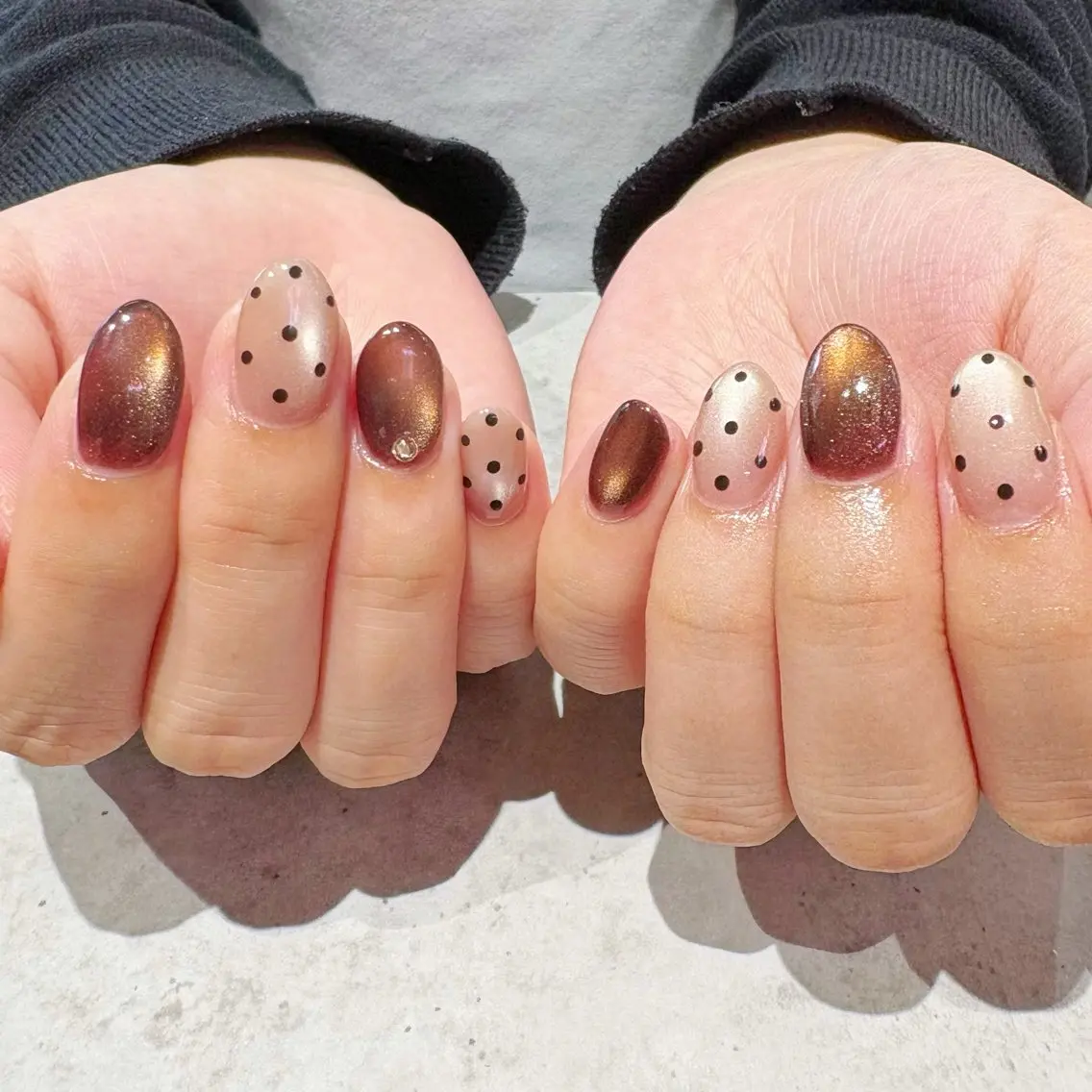 ネイル ドット 持ち込み Ayu ‪ꕤ︎︎｡°⋆のネイルデザイン