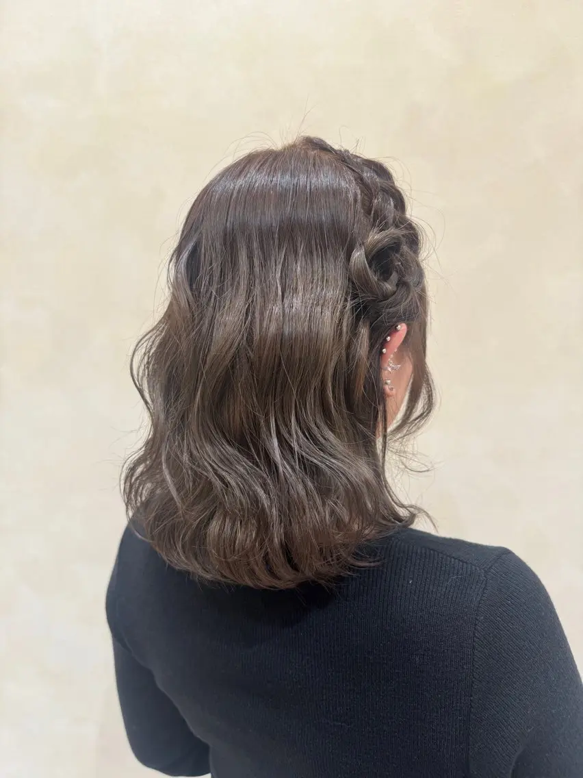 ミディアム ヘアアレンジ ヘアセット sakura❀/板橋 モデル募集中🪄︎︎のヘアスタイル