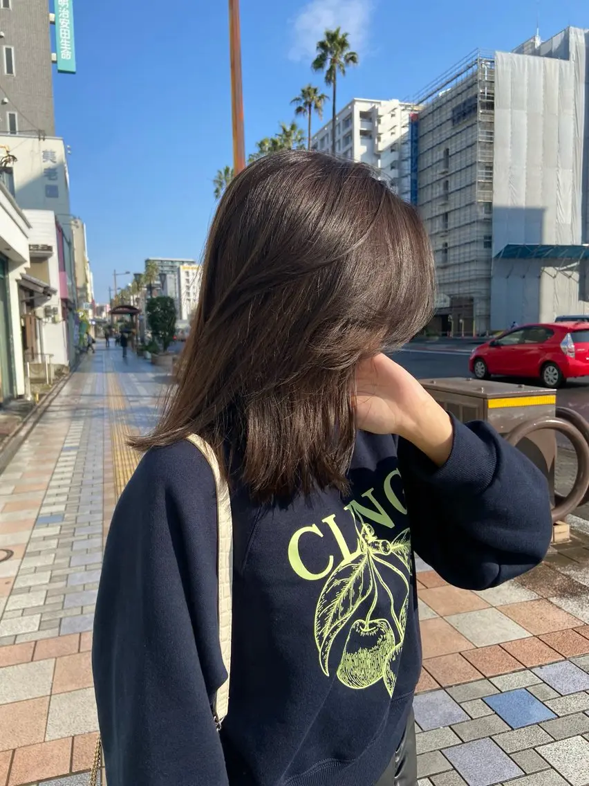 セミロング カラー kai🐇透明感 カラー/レイヤーのヘアスタイル